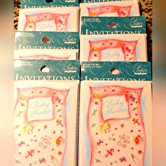 48Ct - Paper Images "Baby Shower" Cards Fill- In (5.25 x 3.75) - Factory Sealed - Picture 1 of 4